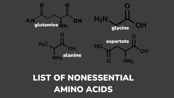 nonessential amino acids - gezro